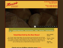 Tablet Screenshot of mariasitalianbakery.com